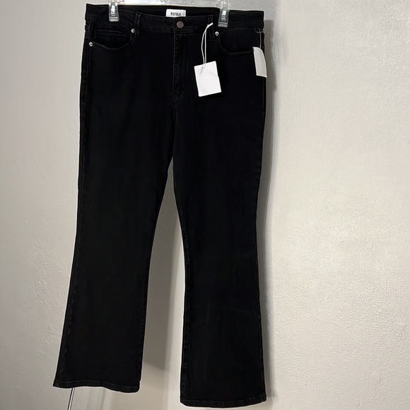 NWT Pistola Cropped High Rise Boot Cut Flare Jeans Size 32/14 - Picture 2 of 10